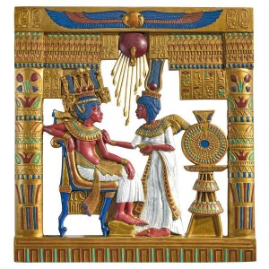 African Boy King Tut Egyptian Pharaoh Queen Ankhesenamun Wall Hanging Decor Art   292463253897
